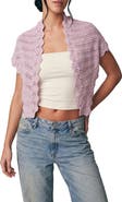 SAACHI Scalloped Pointelle Triangle Scarf