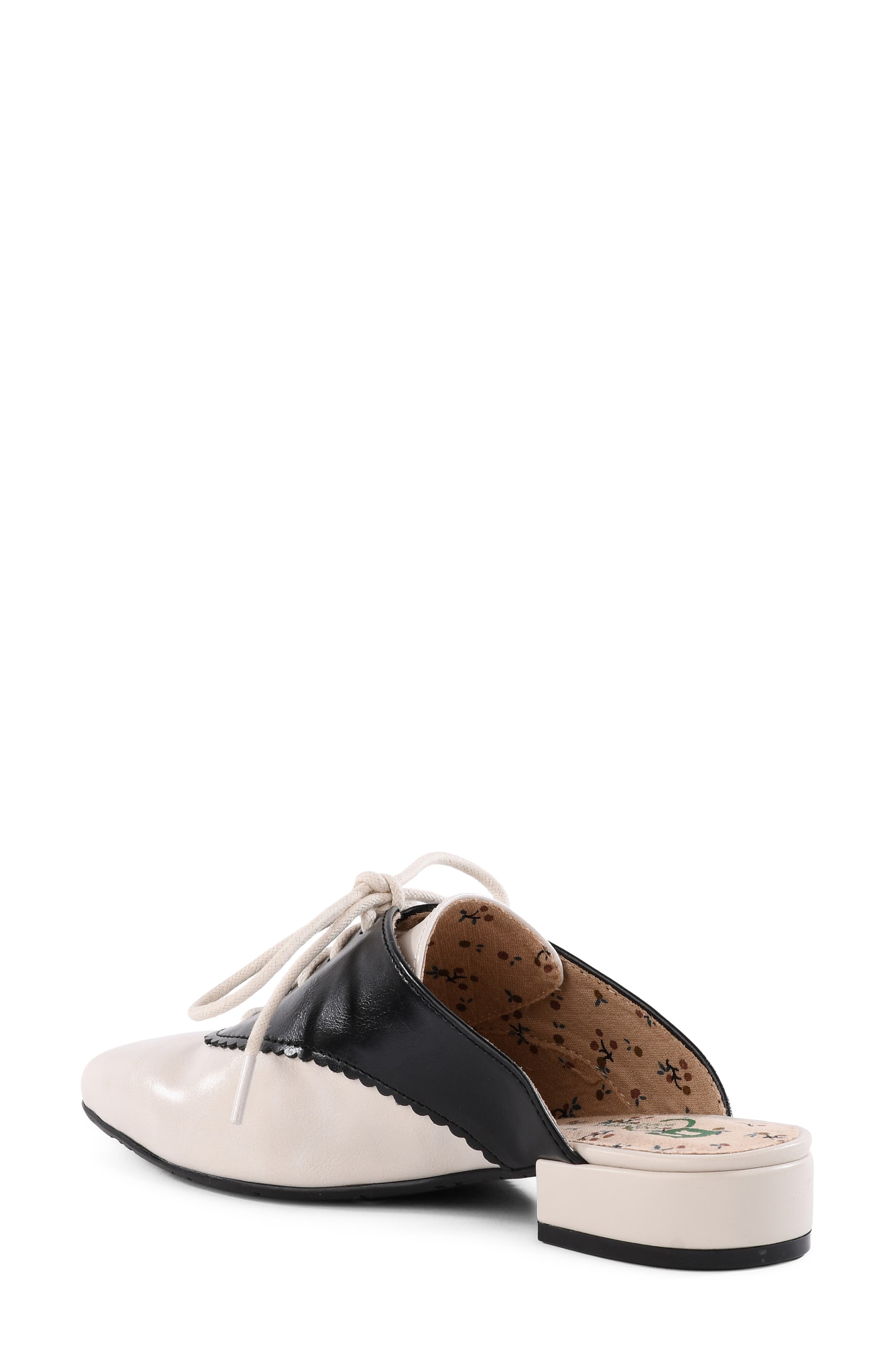 Wendy Darling Derby Mule, Alternate, color, OFF WHITE