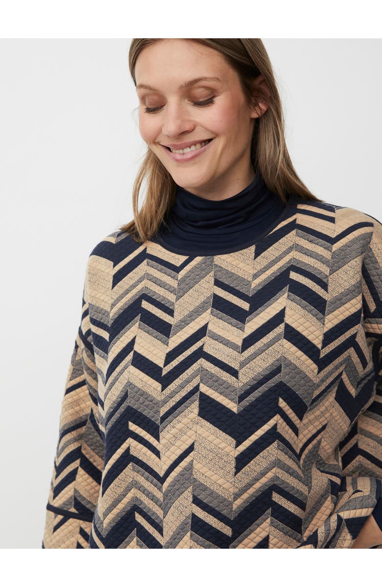 Masai Copenhagen MaBriella 3/4 Sleeve Round Neck Blouse, Alternate, color, Travertine