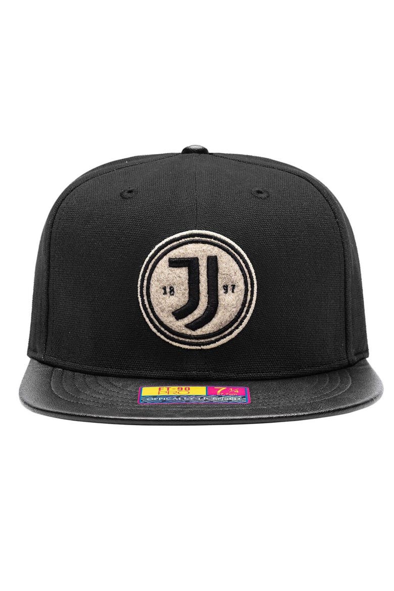 Men's Black Juventus Swatch Fitted Hat, Alternate, color, Black