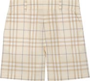 Burberry Check Cotton Shorts