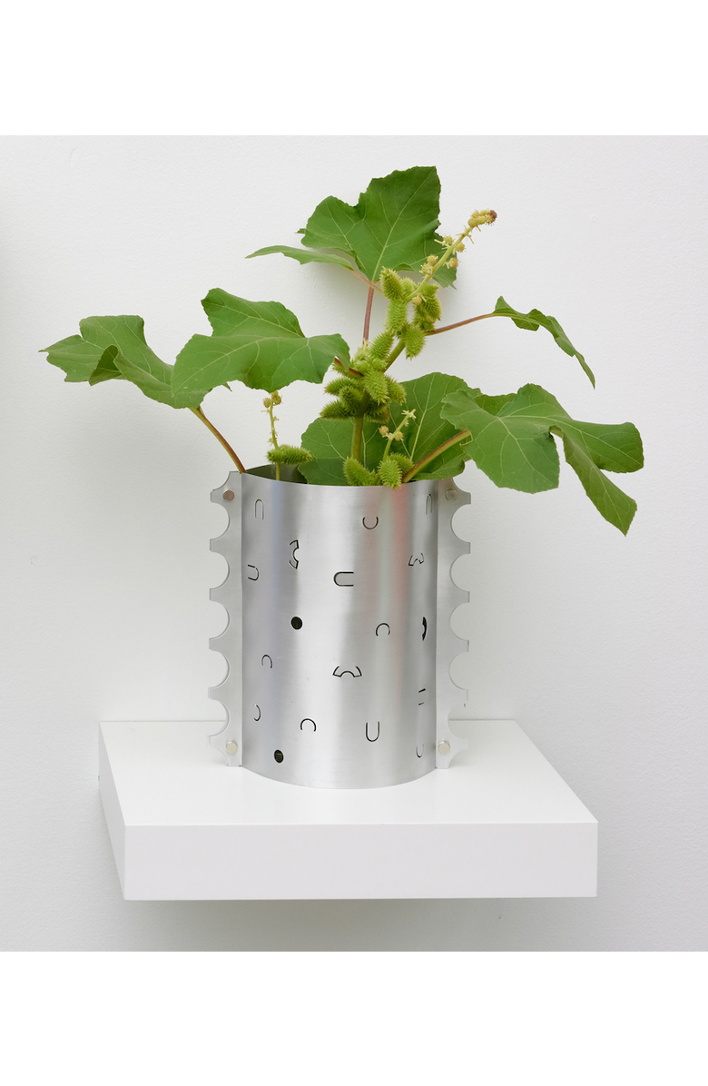 Form & Seek Postmark Vase, Main, color, Silver - Small