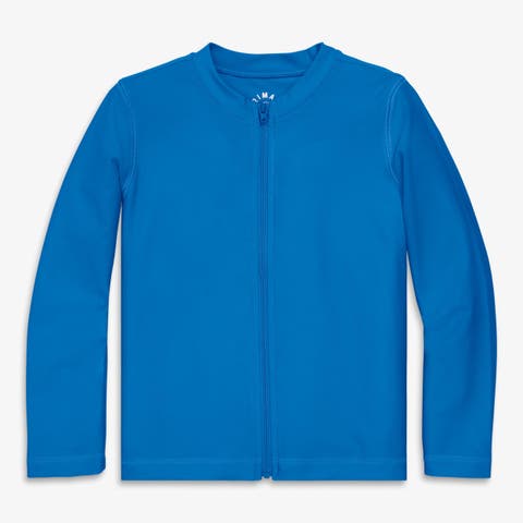 Kids Long Sleeve Full-Zip Rash Guard (Toddler, Little Kid, Big Kid)