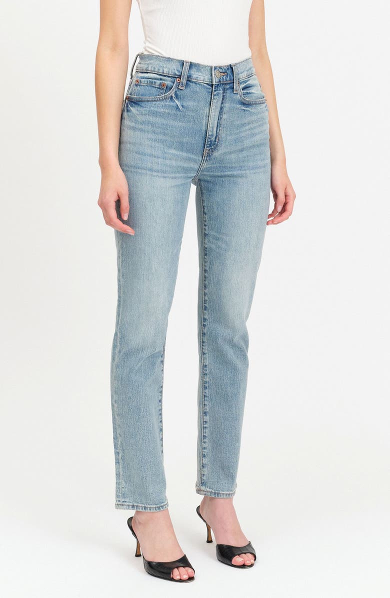 DAZE Smarty Pants High Waist Slim Straight Ankle Jeans, Alternate, color, Wink
