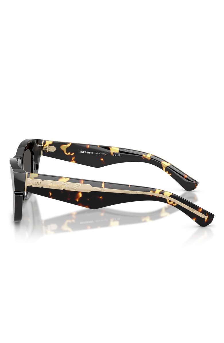 Burberry 51mm Cat Eye Sunglasses, Alternate, color, Yellow Havana/Dark Grey