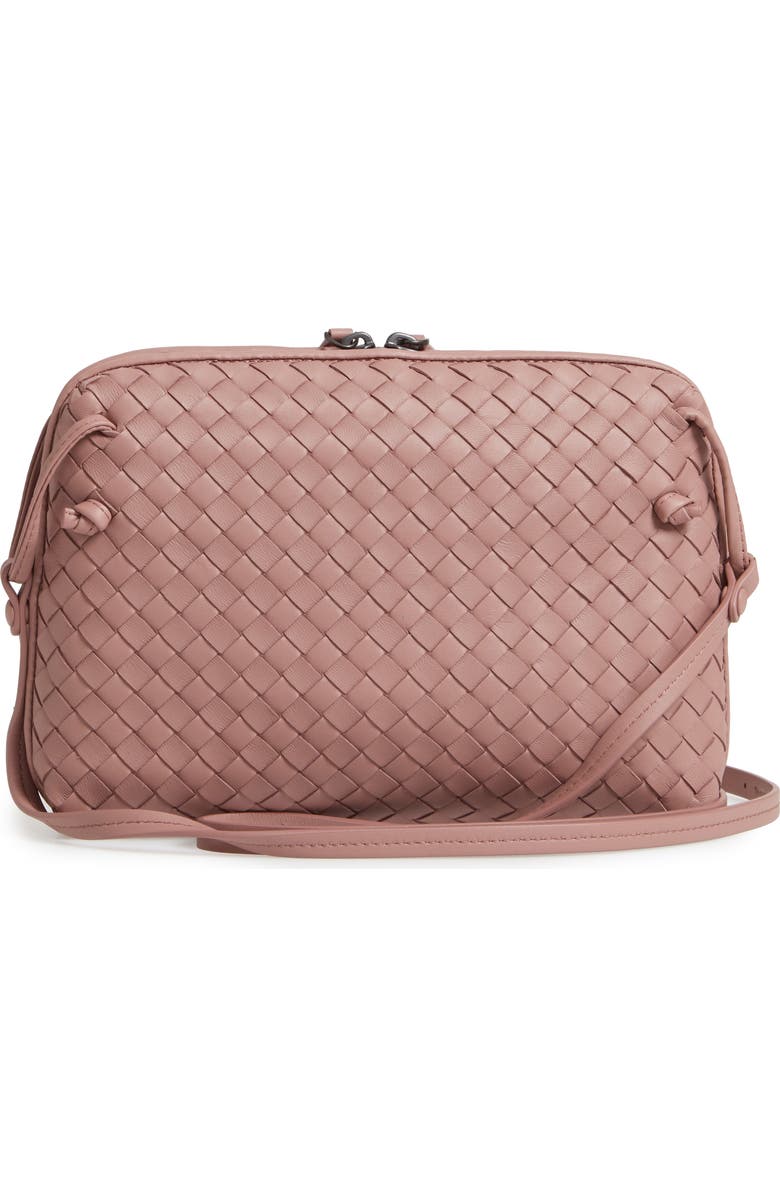 Bottega Veneta Nodini Woven Leather Crossbody Bag, Alternate, color,