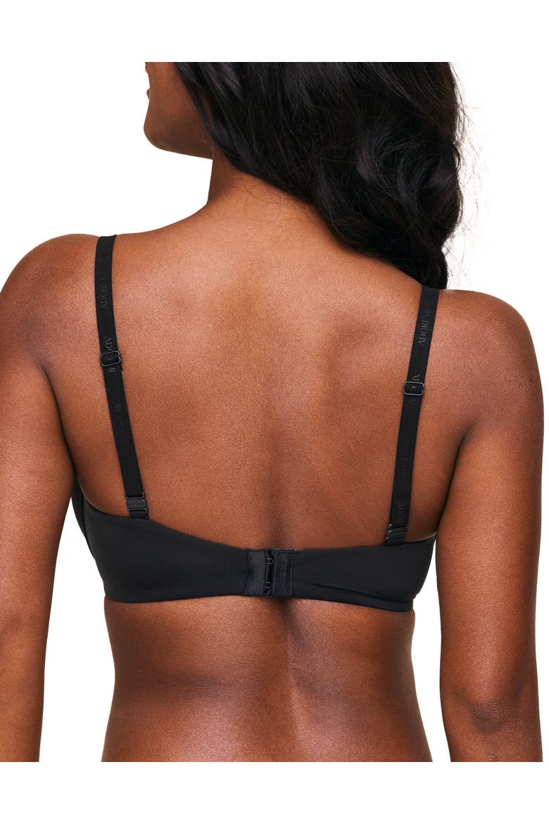 Natalya Push Up Plunge Bra, Alternate, color, Black
