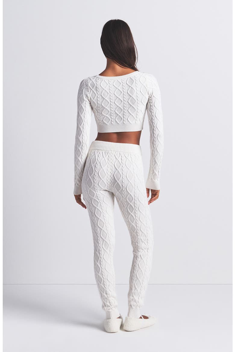 Sweater Knit Crop Cardigan, Alternate, color, IVORY