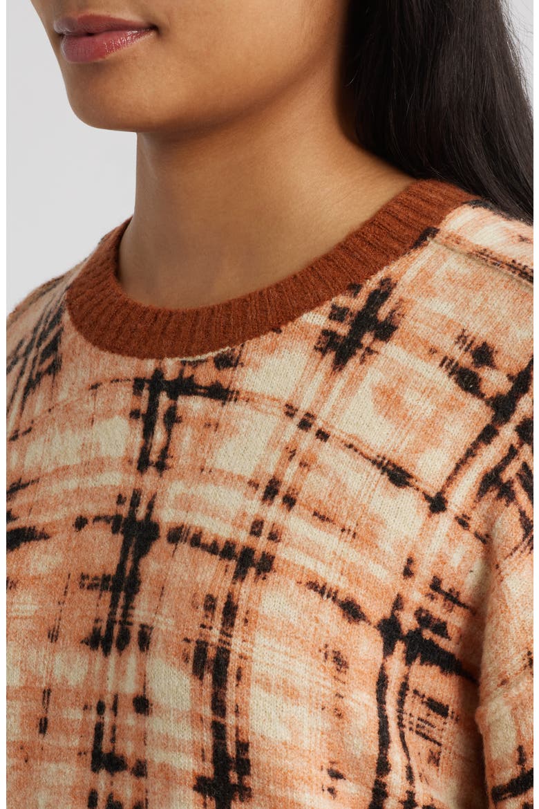 Crewneck Sweater, Alternate, color, BROWN
