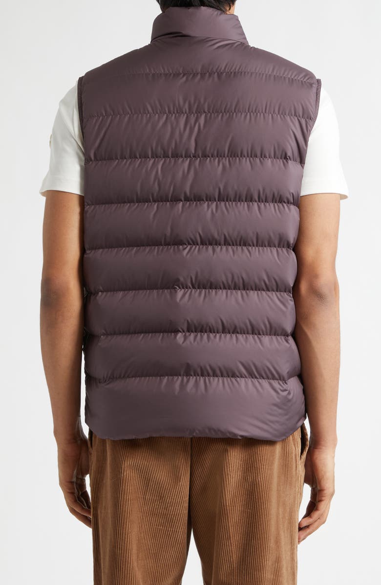Moncler Lechtal Down Puffer Vest, Alternate, color, Deepest Mauve