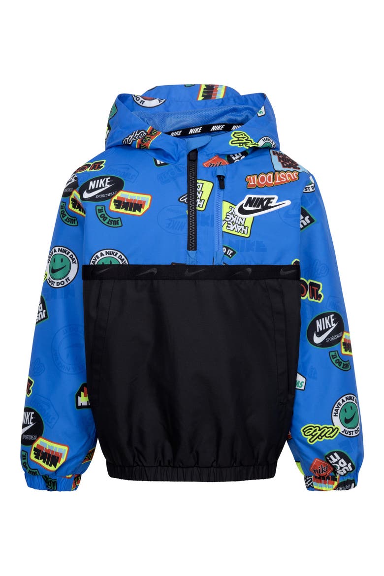 Kids' Half Zip Anorak, Main, color, LIGHT PHOTO BLUE