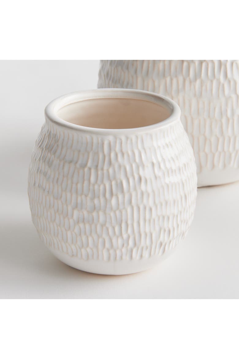 Nereus Flowerpot Planters, Set of 2, Alternate, color, White