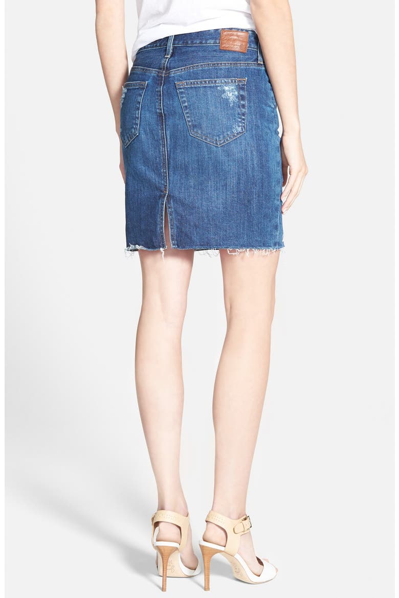 'Erin' Denim Pencil Skirt, Alternate, color, 10 YEAR ASCENSION