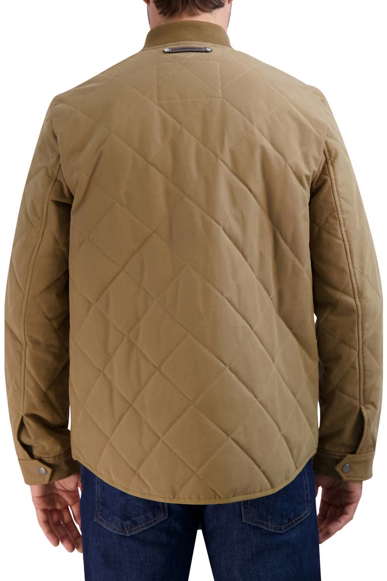 Water Resistant Diamond Quilted Jacket, Alternate, color, TAN