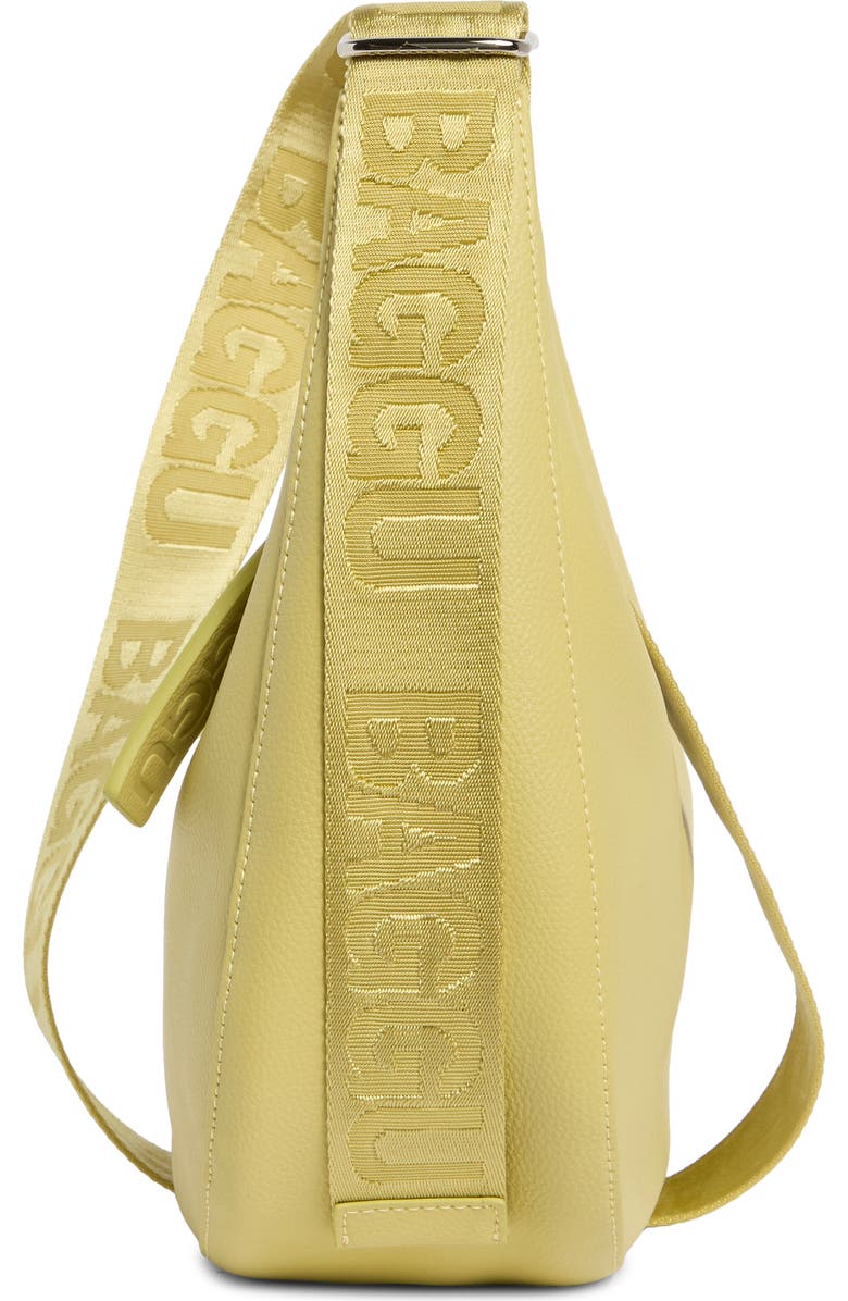 Baggu Medium Recycled Leather Crescent Bag, Alternate, color, Straw