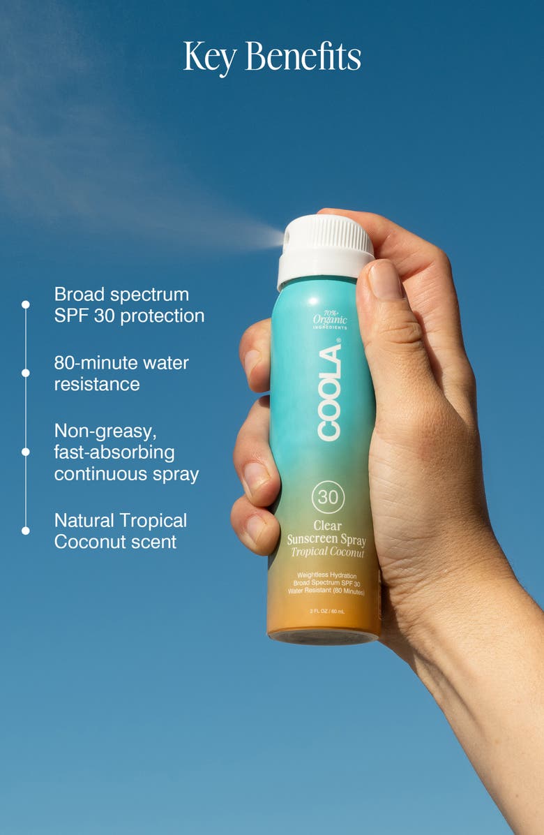 COOLA<sup>®</sup> Suncare Sport Sunscreen Spray Broad Spectrum SPF 30, Alternate, color, NO COLOR