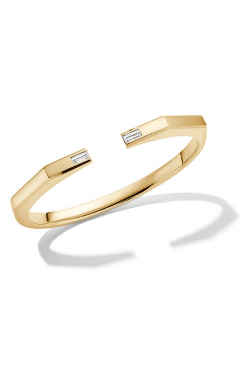 Cast The Open Armor Lab Grown Diamond Cuff Bracelet in Gold 