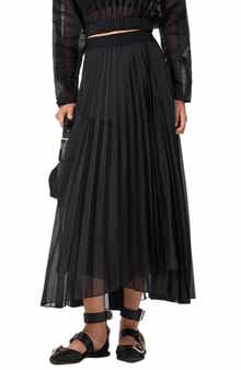 AllSaints Micaela Pleated Maxi Skirt