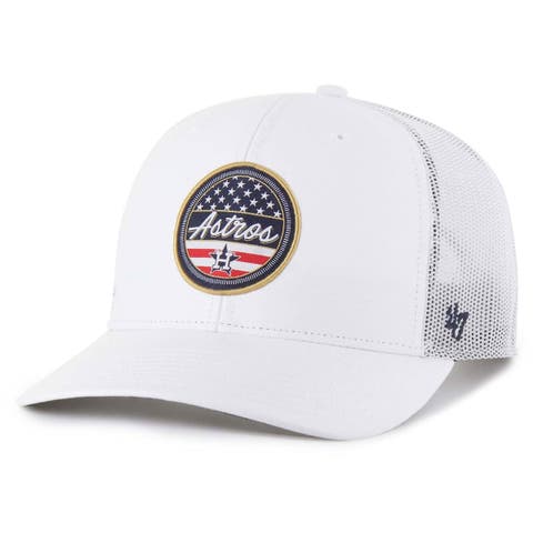 Men's '47 White Houston Astros Homage Adjustable Trucker Hat