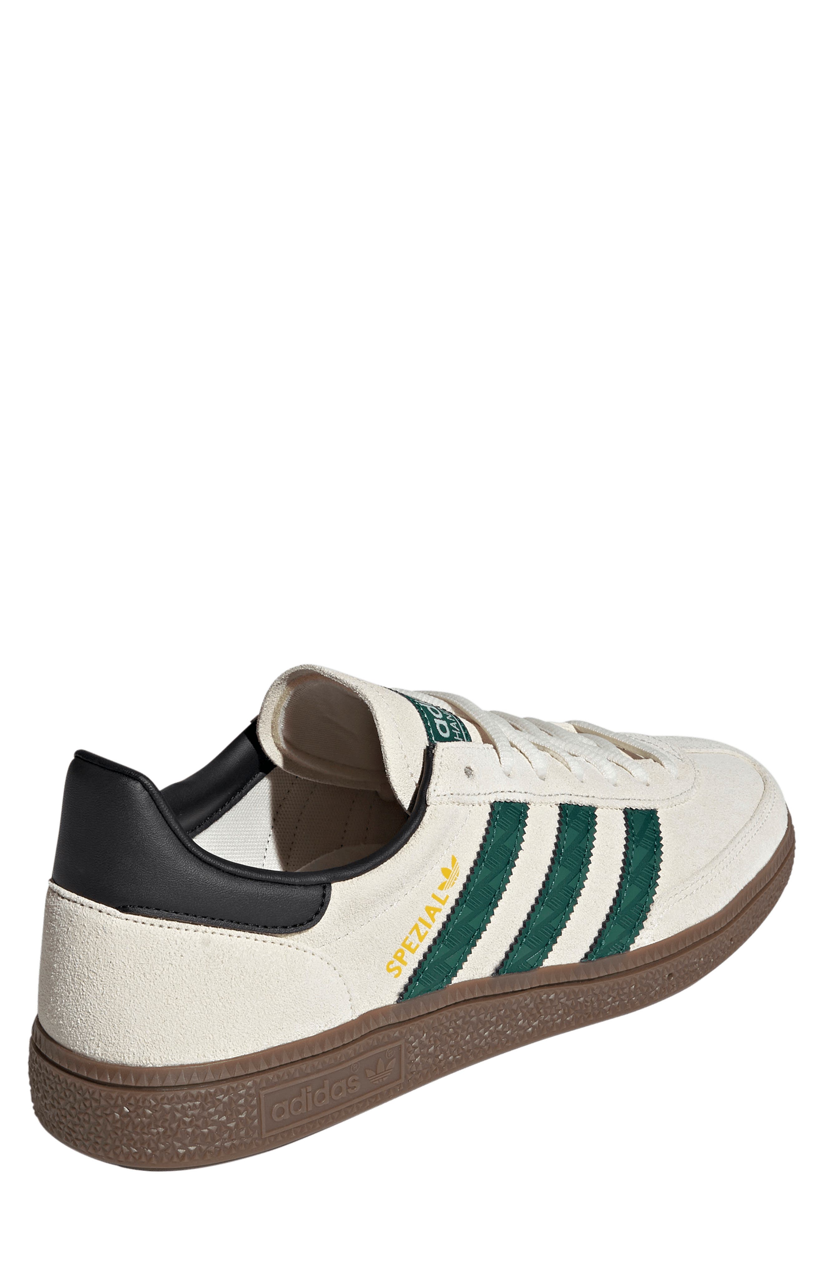 Gender Inclusive Handball Spezial Sneaker, Alternate, color, OFF WHITE/ GREEN/ GUM5