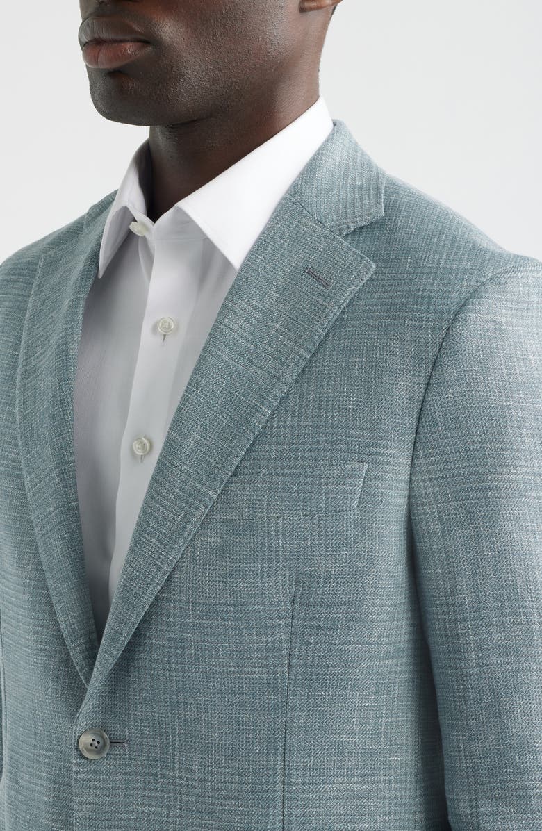 Vince Relaxed Fit Icon Stretch Linen, Wool & Silk Sport Coat, Alternate, color, Light Blue