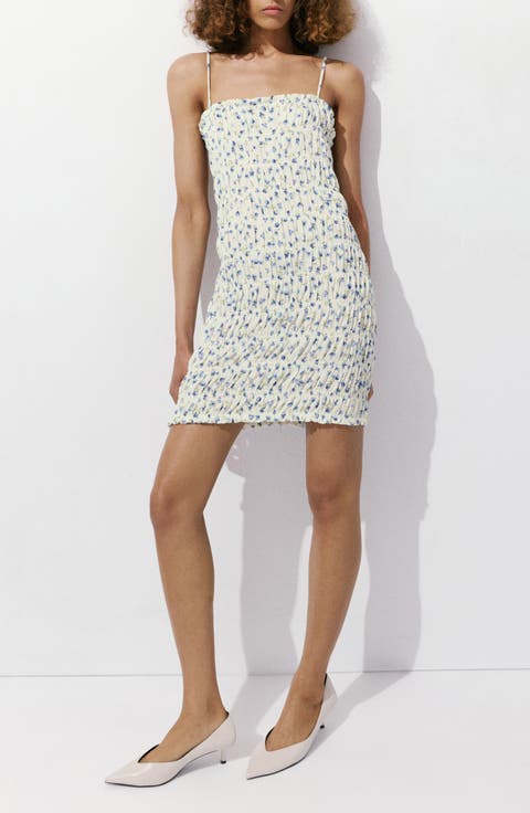 Shirred Minidress