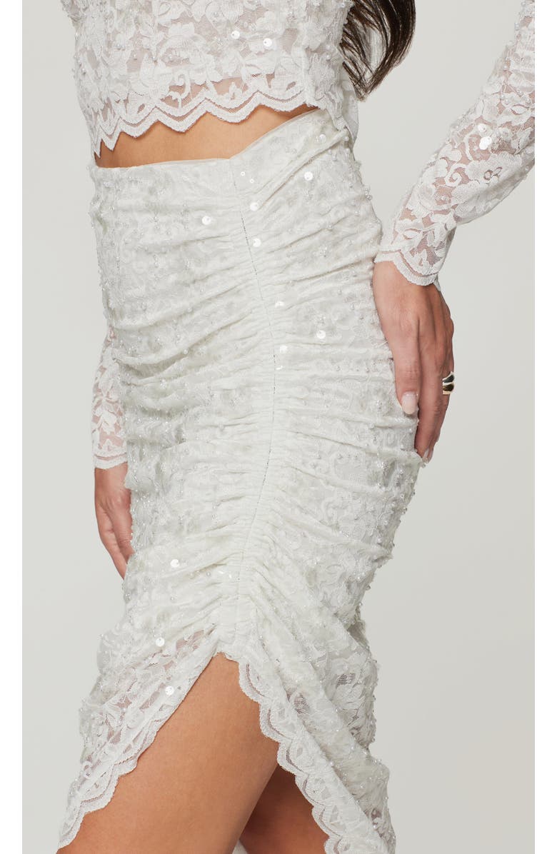 Generation Love Nellia Sequin Lace Skirt, Alternate, color, White