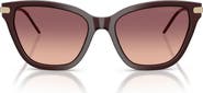 Emporio Armani 54mm Gradient Cat Eye Sunglasses