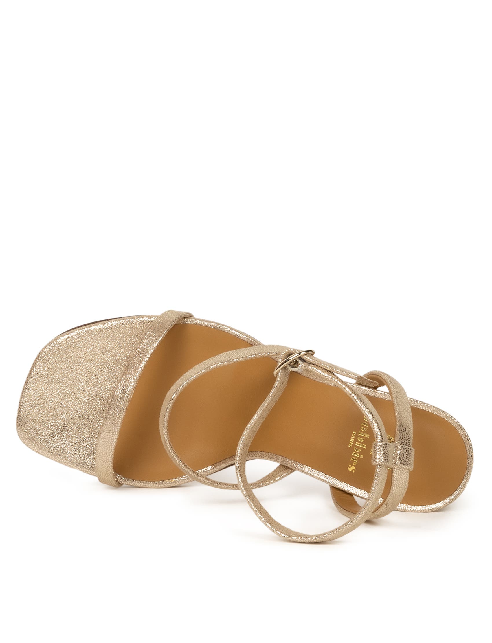 Casey Heeled Sandals, Alternate, color, Iridescent Champagne