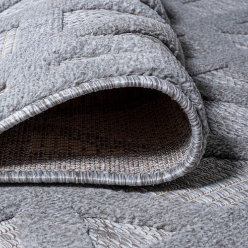 Jonathan Y Talaia Neutral Geometric Indoor/outdoor Area Rug In Gray