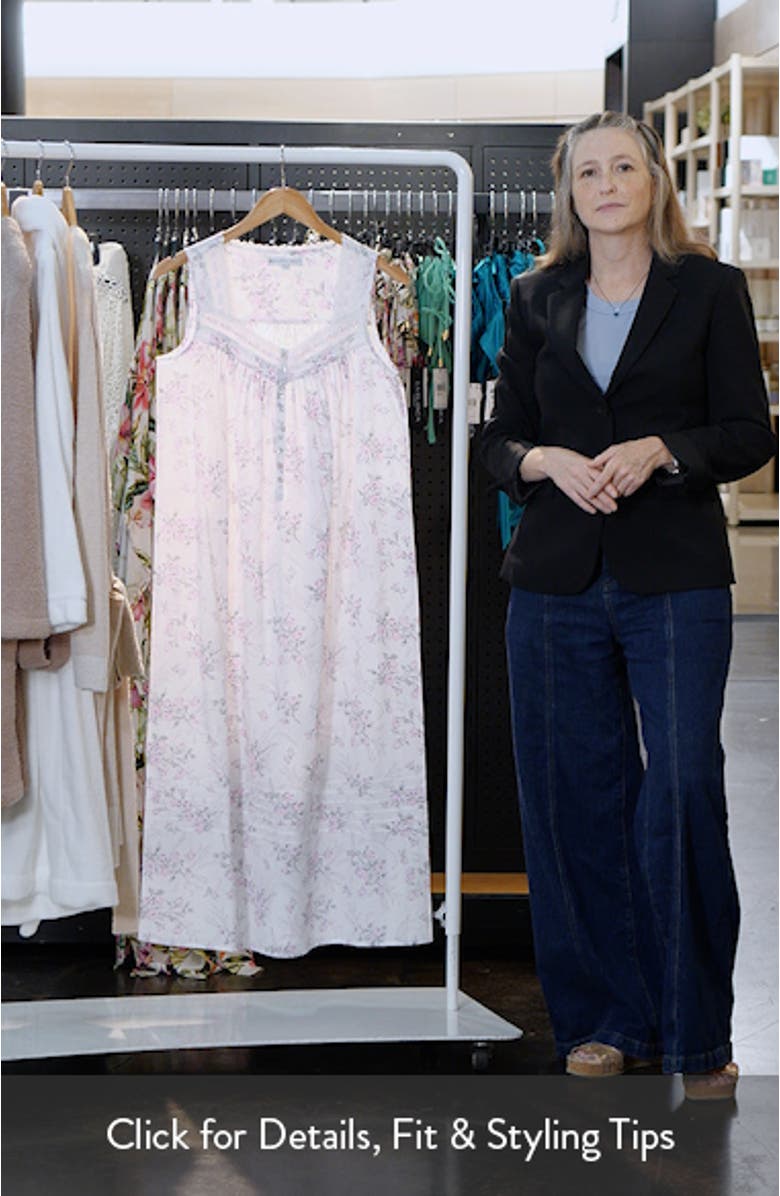Floral Cotton Ballet Nightgown, sales video thumbnail