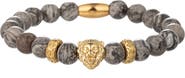 EYE CANDY LOS ANGELES Lion Agate Stretch Bracelet