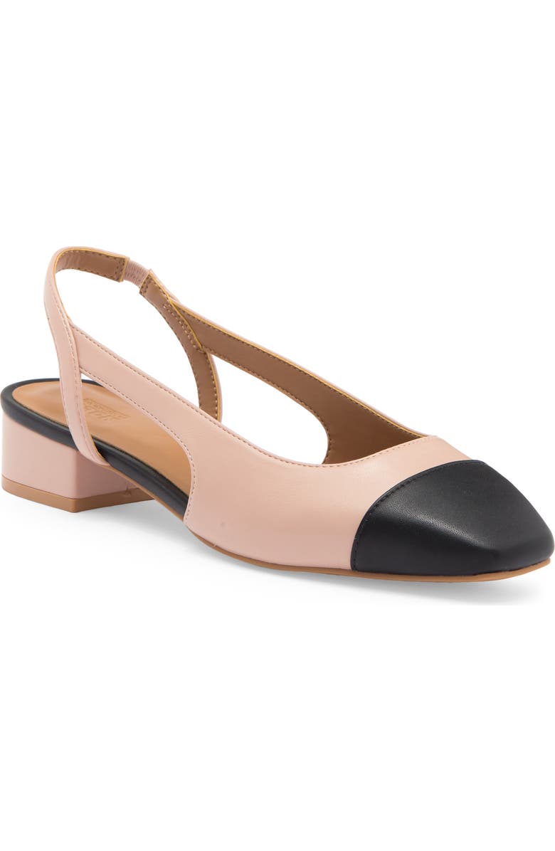 NORDSTROM RACK Blaire Slingback Pump, Main, color, Pink Ballet - Black