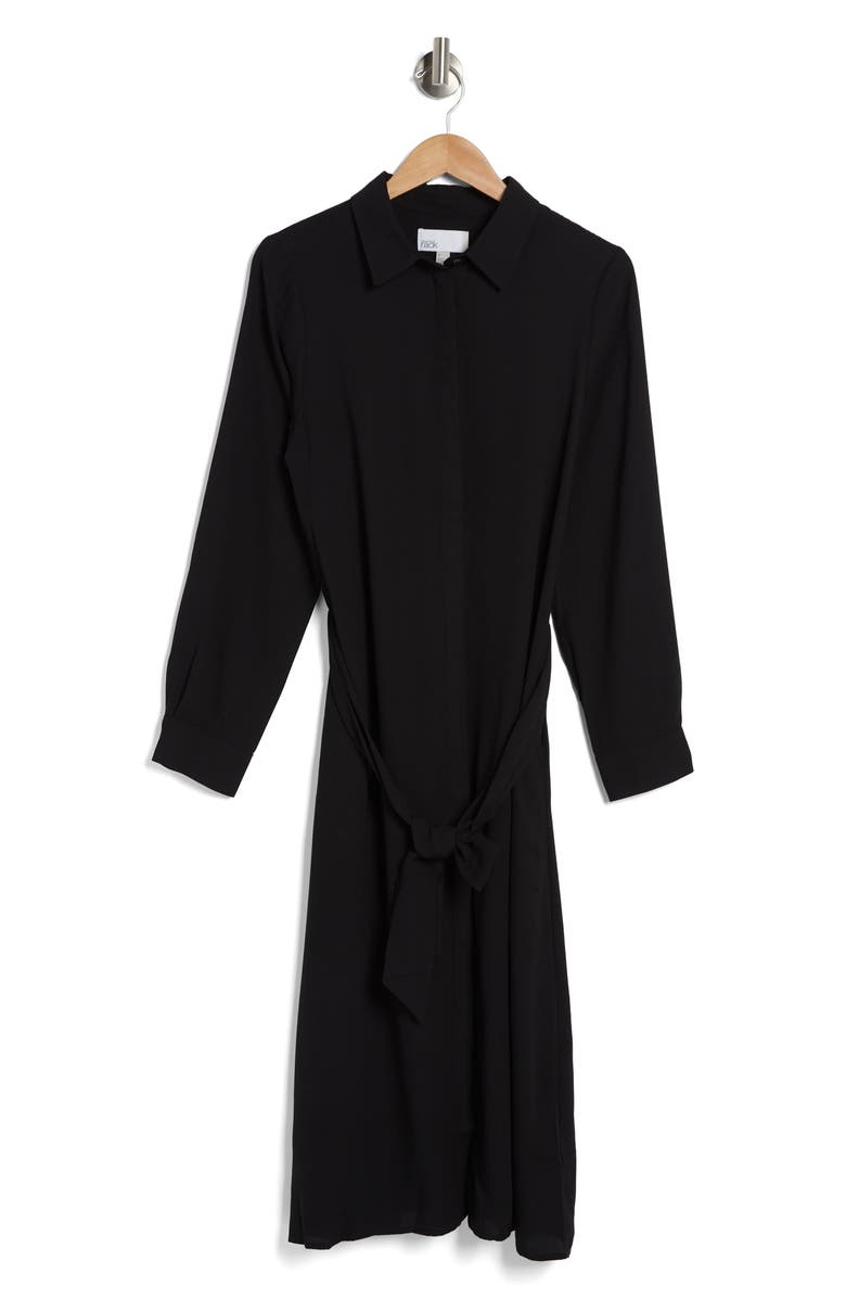 NORDSTROM RACK Easy Long Sleeve Shift Dress, Alternate, color, 