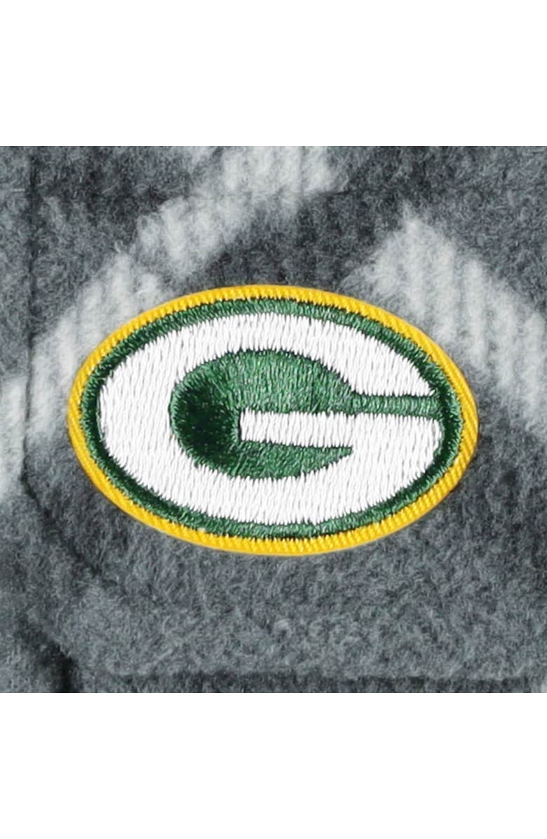 ANTIGUA Men's Antigua Gray Green Bay Packers Industry Flannel Button-Up Shirt Jacket, Alternate, color, Gray
