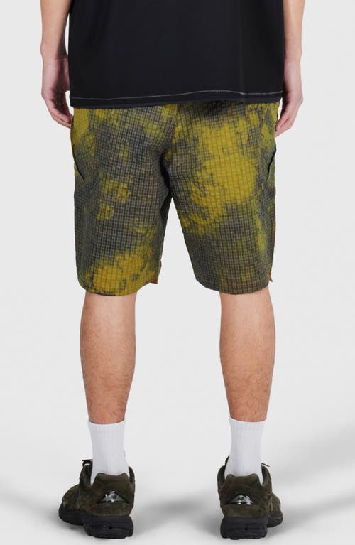 Pleasures Oval Tactical Cargo Shorts In Green