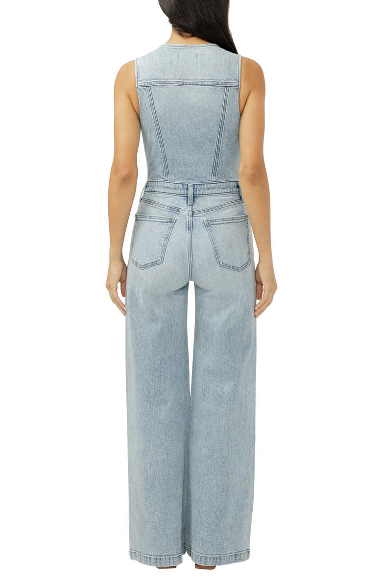 Silver Jeans Co. Wide Leg Denim Jumpsuit, Alternate, color, Holbox