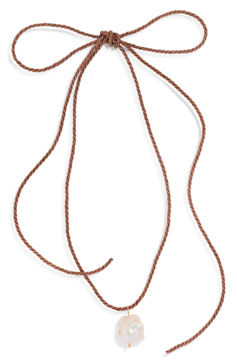 FRASIER STERLING Santa Monica Freshwater Pearl Pendant Necklace, Alternate, color, 