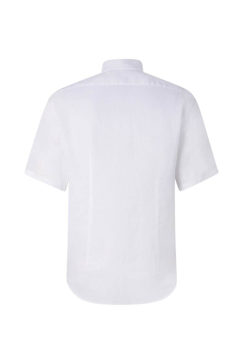 Leinen-Kurzarm-Hemd Lykos, Alternate, color, White