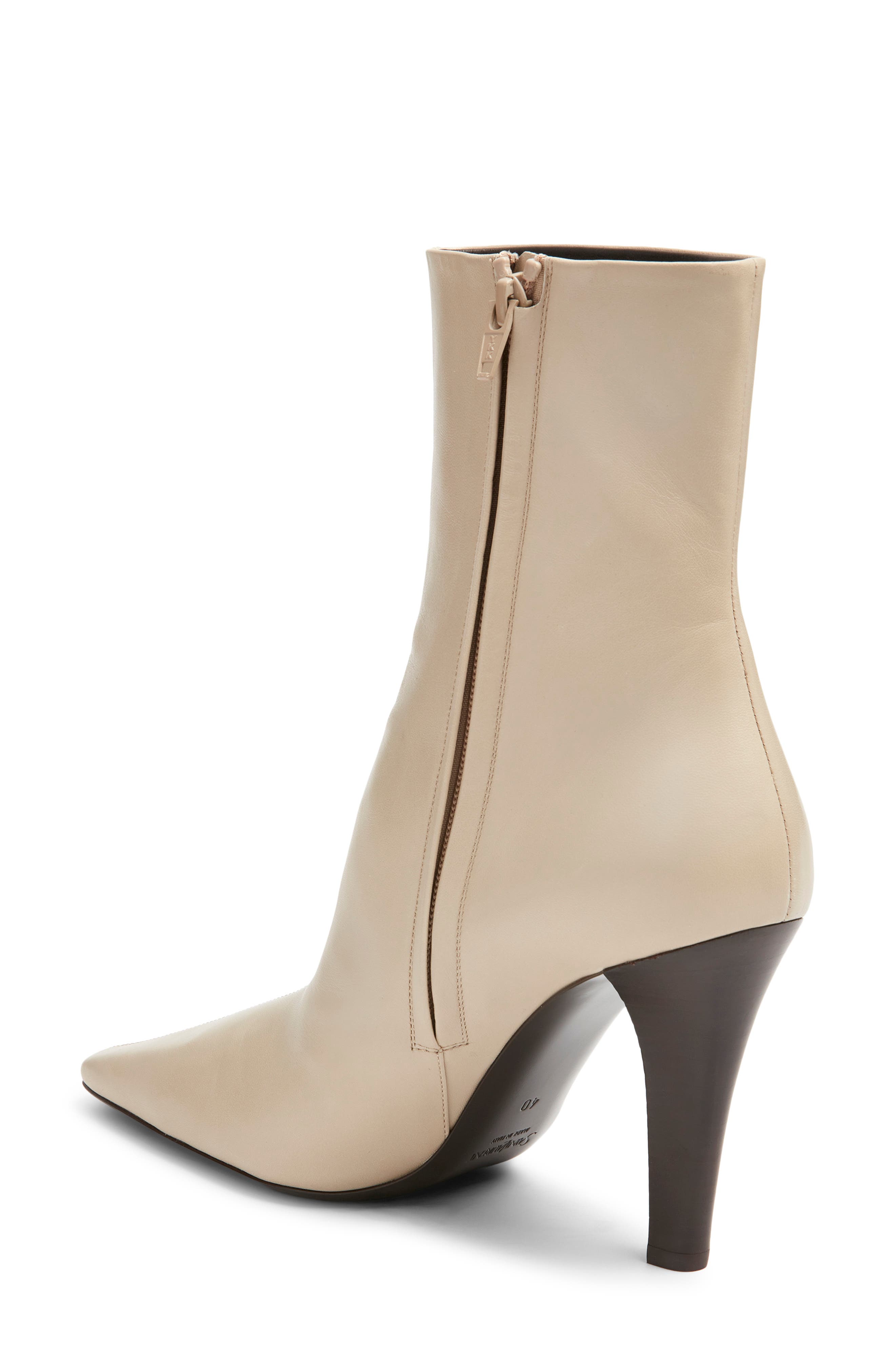 Saint Laurent Jill Bootie, Alternate, color, Stonish Beige