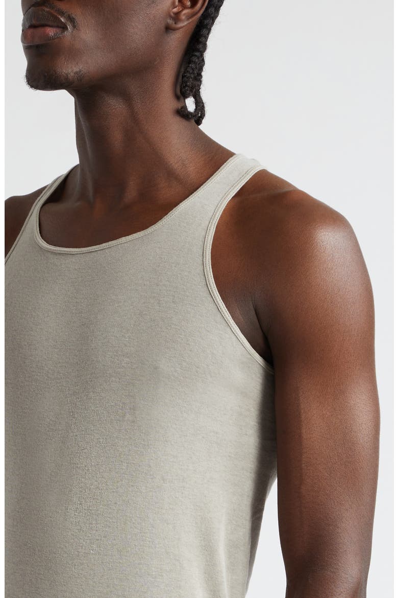 Longline Cotton Tank Top, Alternate, color, PEARL