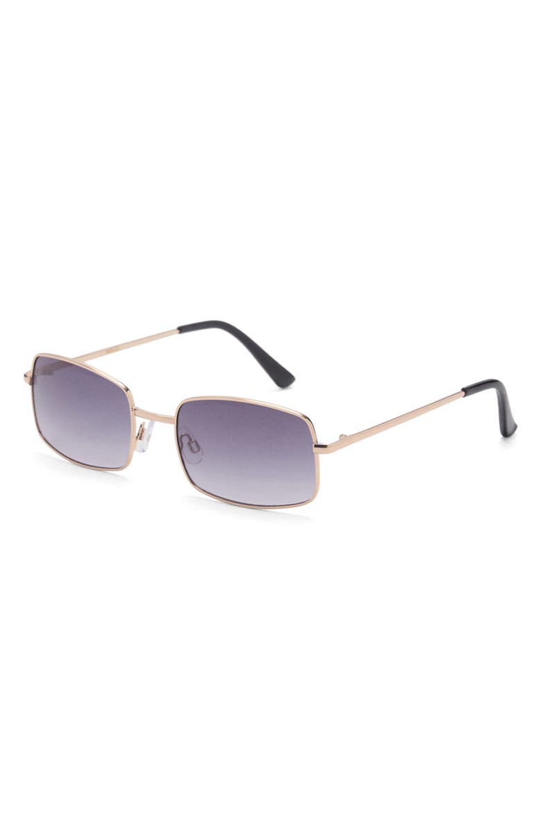 MANGO Gradient Rectangular Sunglasses, Alternate, color, 