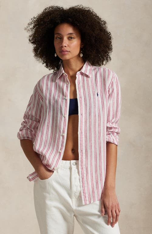 Polo Ralph Lauren Classic Fit Stripe Linen Button-up Shirt