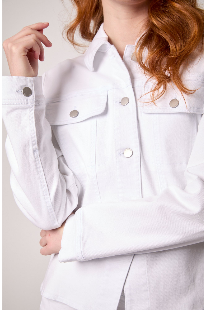 Piper Peplum Jacket, Alternate, color, White