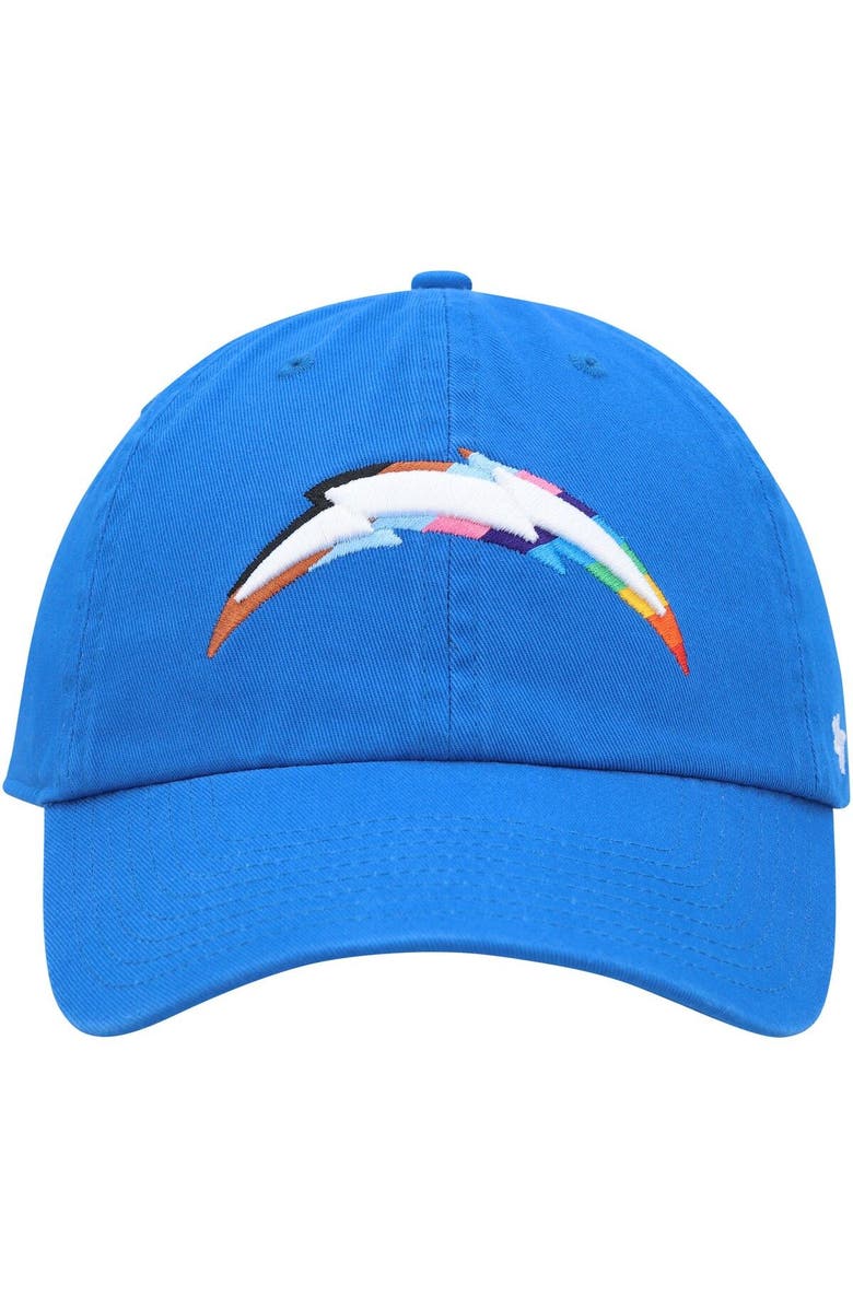 '47 Men's '47 Powder Blue Los Angeles Chargers Pride Clean Up Adjustable Hat, Alternate, color,