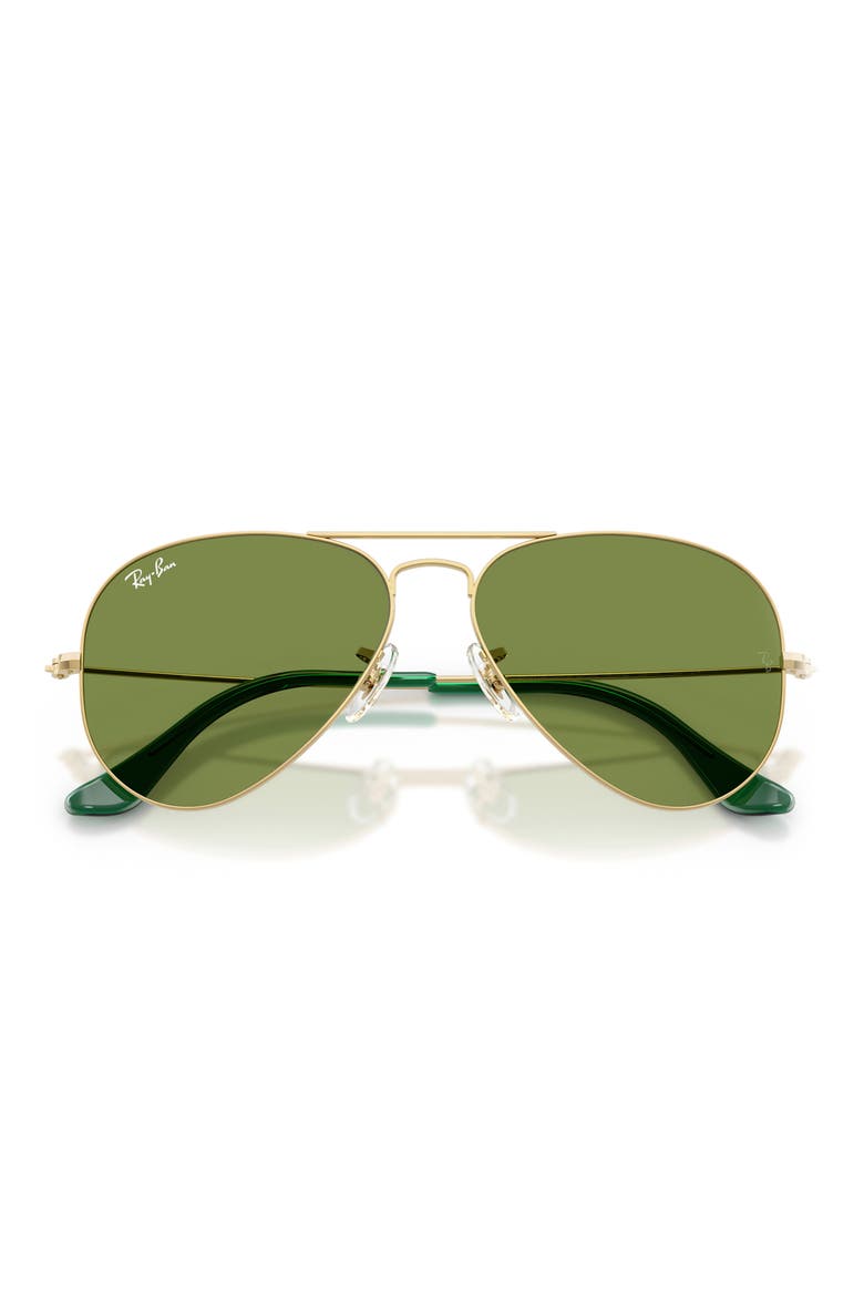 58mm Aviator Sunglasses, Alternate, color, ARISTA / GREEN