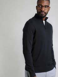 Weird Fish Baxter Fine Knit 1/4 Zip Jumper