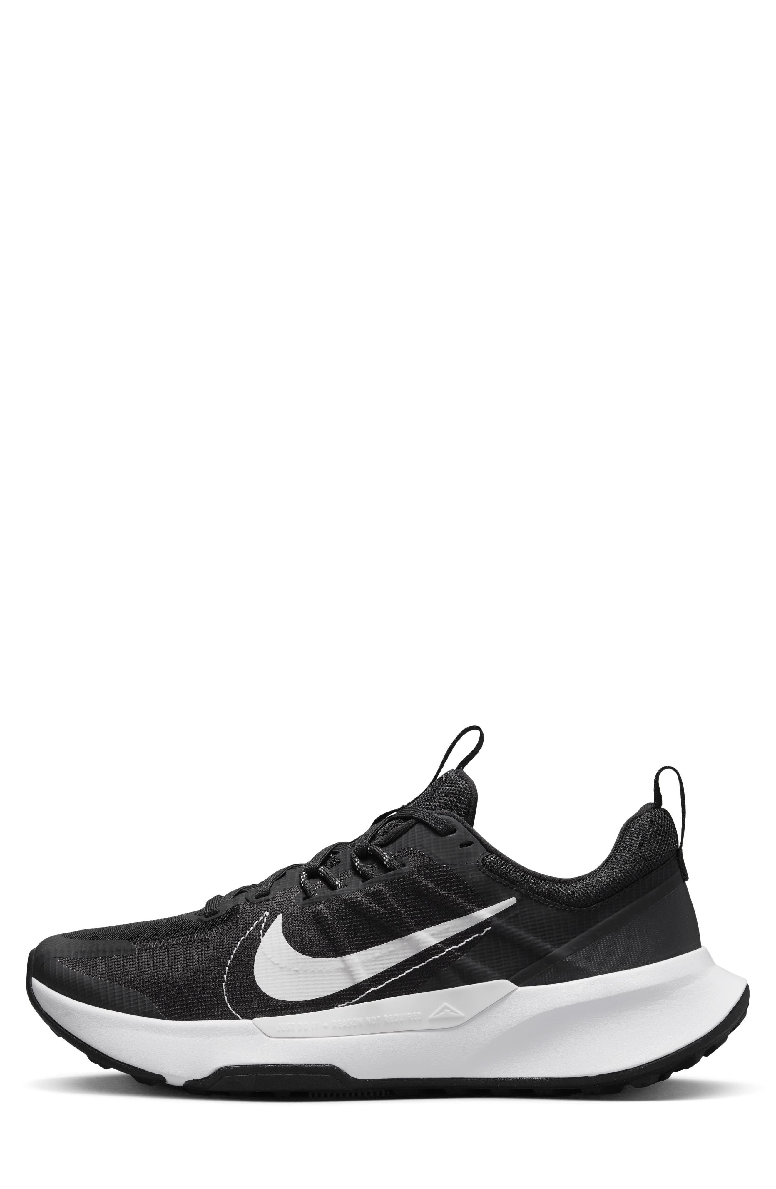 Nike Juniper Trail 2 Running Shoe, Alternate, color, Black/ White
