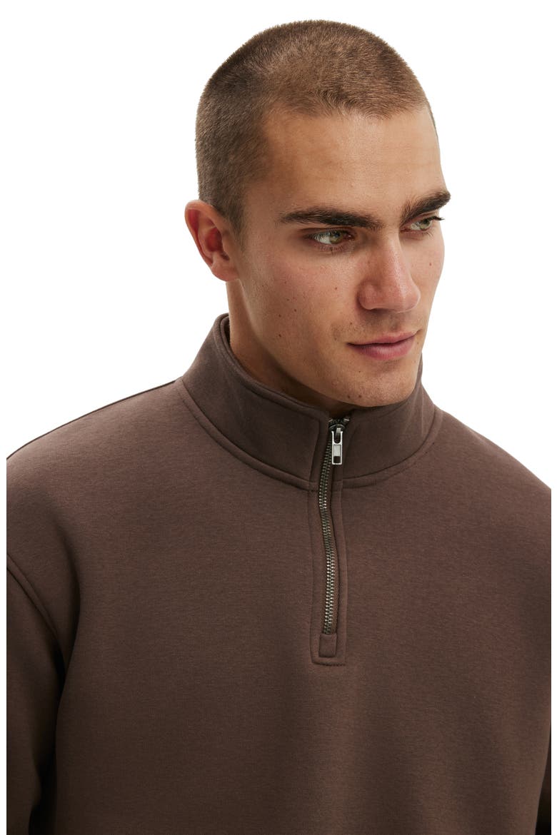 Men's 1/4 Zip Fleece, Alternate, color, Espresso