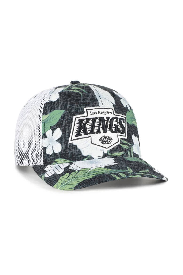 Men's '47  Black/White Los Angeles Kings Beach Side Adjustable Trucker Hat, Alternate, color, Black